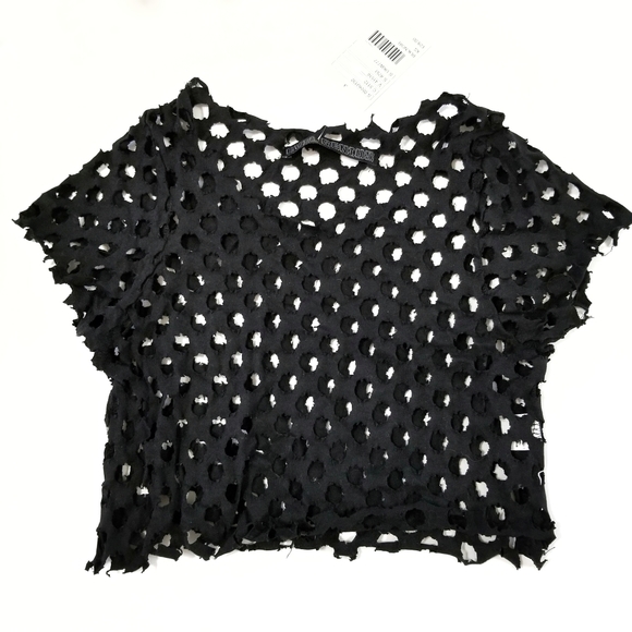 NWT Urban Outfitters Evil Genius Crop Top Size XS - Picture 1 of 4